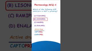 ACE inhibitors  Pharmacology MCQ6 [upl. by Pedro917]