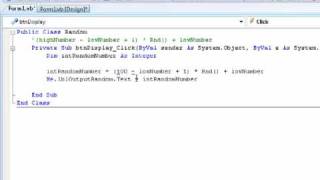 Learning VBNET Visual Basics tutorial 12  Generating random numbers the right way [upl. by Latsyrk]