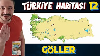 TÜRKİYEDE GÖLLER  Türkiye Harita Bilgisi Çalışması KPSSAYTTYT [upl. by Elkraps]