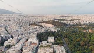 Athens Greece Panathenaic Stadium The stadium where the first modern Olympic Games were held i [upl. by Elfont]