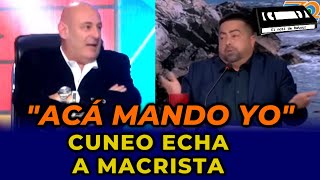 Santiago Cuneo ECHA EN VIVO a macrista del programa  quotACÁ MANDO YOquot santiagocuneo [upl. by Sacks]