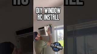 DIY Wall AC Install  DIY HowTo Shorts [upl. by Aldon]