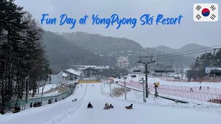 Fun Day At Yongpyong Ski Resort  PyeongChang Korea [upl. by Marieann]