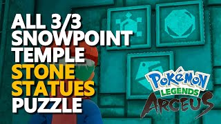 Snowpoint Temple puzzle Pokemon Legends Arceus [upl. by Martineau]