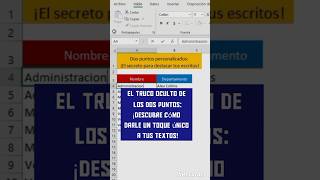 ¿Cómo poner dos puntos con estilo ¡Personaliza tu texto al máximoexceljuancarlosrivastovar [upl. by Elockcin454]