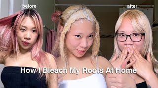 How I Bleach My Roots AT HOME [upl. by Hazmah]