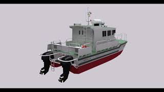 nb44911M Hydrographic Survey Boat [upl. by Arrac210]