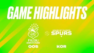 Filou Oostende vs House of Talents Kortrijk Spurs  Game Highlights [upl. by Enohs]