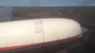 Bearskin Airlines Fairchild Metro 23 Timmins to Rouyn Noranda  Window View [upl. by Suinuj381]