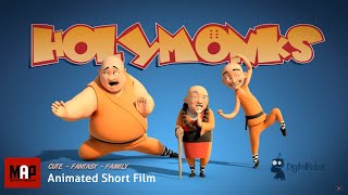 Funny CGI 3d Animated Short Film  HOLY MONKS  Family Animation Cartoon for Kids by Digital Rebel [upl. by Winwaloe573]