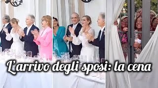 Matrimonio Simona Ventura gli sposi arrivano a cena tra applausi e canzoni [upl. by Allwein]