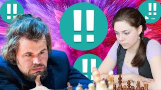 Dina Belekaya vs Magnus Carlsen chess game 137 [upl. by Fasta]