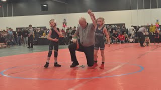 1st match of 2024 OAC Divisional State grade school youth wrestling tournament wrestling [upl. by Magnusson]