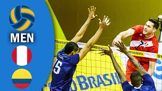 PERU vs COLOMBIA  Full Match  Mens Volleyball Sudamericano de voley masculino 2021 [upl. by Levesque611]