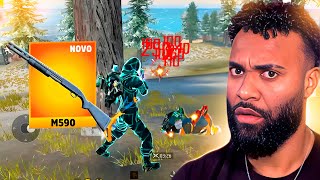 IMPOSSÍVEL NOVA M590 É MUITO FORTE SOLO VS SQUAD FREE FIRE [upl. by Fernandina399]