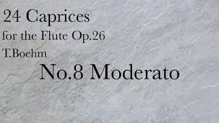 TBöhm24 Caprices For FLUTE No8 Moderato [upl. by Tine932]