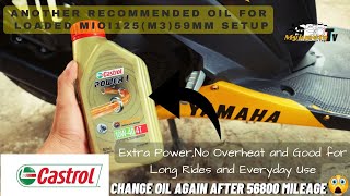 Another Recommended Oil for Loaded 59mm Setup Mio I125M3Castrol Power 1 10W40 Motorcycle Oil [upl. by Glenna304]