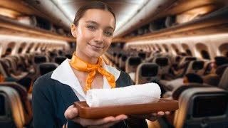 ASMR  Air Hostess Takes Care Of You [upl. by Syst]