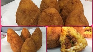 Arancina Arancini Arancino  Ricetta Arancione [upl. by Graner]