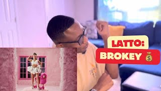 LATTO “ BROKEY” OFFICIAL MUSIC VIDEO REACTION [upl. by Millburn]