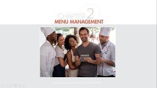 ProStart 2 Ch 2 Menu Management [upl. by Ellimahs]