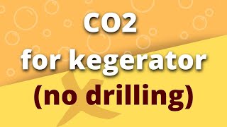 CO2 Setup for Nontraditional Homebrewing Kegerator WITHOUT DRILLING [upl. by Eeznyl]