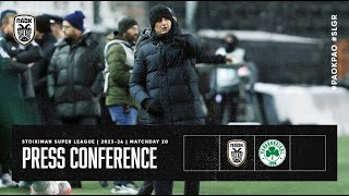 Press Conference PAOK FC Vs Panathinaikos – Live PAOK TV [upl. by Anirehc]