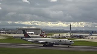 Air Canada Boeing 777200LR Departing Heathrow Airport [upl. by Illac733]