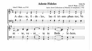 Adeste Fideles notated music [upl. by Adriene292]