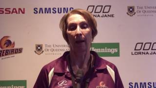 Jencke talks Firebirds loss to Vixens  18 Mar 2017 [upl. by Hujsak732]