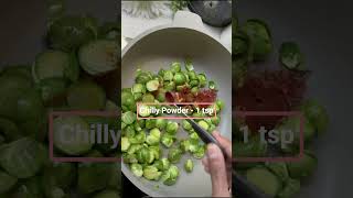 Brussels Sprouts Recipe  Spicy Indian Style Sabzi  Vegetarian Side Dish  Quick amp Easy Recipe [upl. by Anrym]