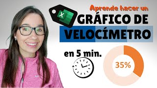 Aprende a crear un Gráfico de Velocímetro en 5min en EXCEL [upl. by Leshia]