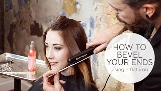 How To Bevel Hair With Your Straightening Iron [upl. by Cecily657]