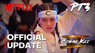 NEW Cobra Kai Season 6 PART 3 Official Update [upl. by Anaugahs]