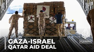 HamasIsrael deal Humanitarian aid amp medicine enters Gaza [upl. by Cutlip619]