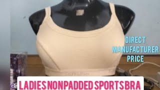 Ladies Non padded Sports Bra Direct Manufacturer Price [upl. by Dryden670]