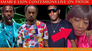 AMARI amp LION CONFESSIONS LIVE ON TKTOK‼️• SHEMDON OFFICIAL • MARCIA GRIFFITHS• BUJU BANTON • SHAGGY [upl. by Fairlie319]