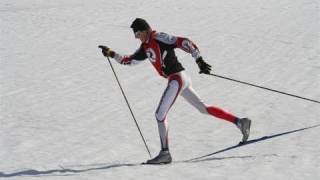 Cross or X Country Skiing Basics of Diagonal Stride [upl. by Yllac]