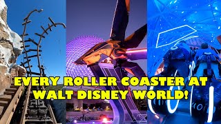 Every Roller Coaster at Walt Disney World in Orlando Florida Full Onride POV [upl. by Yk]