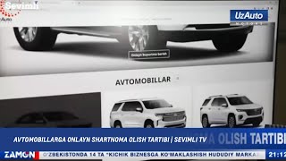 AVTOMOBILLARGA ONLAYN SHARTNOMA OLISH TARTIBI  SEVIMLI TV [upl. by Solegnave]