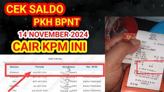 LIVEAlhamdulillahCEK SALDO KKS PKH BPNT CAIR kPM INISik NG sudah Nov  Despkh bpnt Cair kapan [upl. by Gerger173]