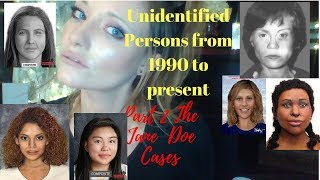 Unidentified Person Cases from 1980 to Present Part 2 The Jane Doe Cases [upl. by Galasyn240]