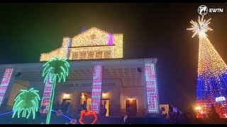 Iluminan con luces de Navidad el Santuario de Monserrate en Colombia [upl. by Idaline]