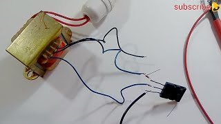 Inverter 12 to 220v  using only one transistor  TTC5200 [upl. by Monteith543]