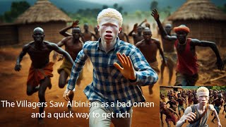 The albino runs away from village as they wanted to use him for money ritualsafricanstories [upl. by Yelsew]