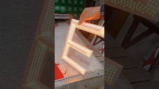 3d letter making diy acrylicletters neonlight wood acrylic3dletters art letter [upl. by Agneta434]