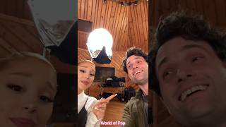 Ariana Grande and Penn Badgley duet on the song quotshut upquot arianagrande mustwatch trending viral [upl. by Epilef]