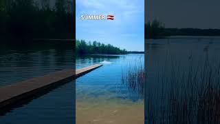 summertime swimming🇱🇻 travel explorenatureICS Travel Traces [upl. by Anerahs]