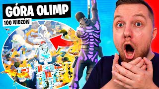 100 WIDZÓW na GÓRĘ OLIMP w Fortnite [upl. by Coniah]