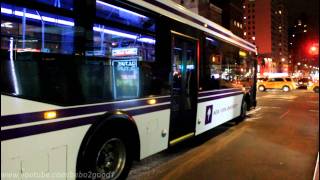 MaBSTOA Bus M23  M101  M102  M103 amp NYU Route E at 23rd amp 24th St  3rd Ave  NIGHT [upl. by Kcirdahs185]